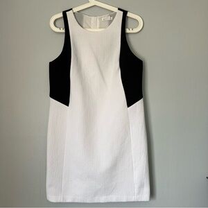 Club Monaco Monochrome Sleeveless Midi Dress